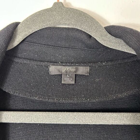 J. Crew black open front cardigan size L - Picture 4 of 5